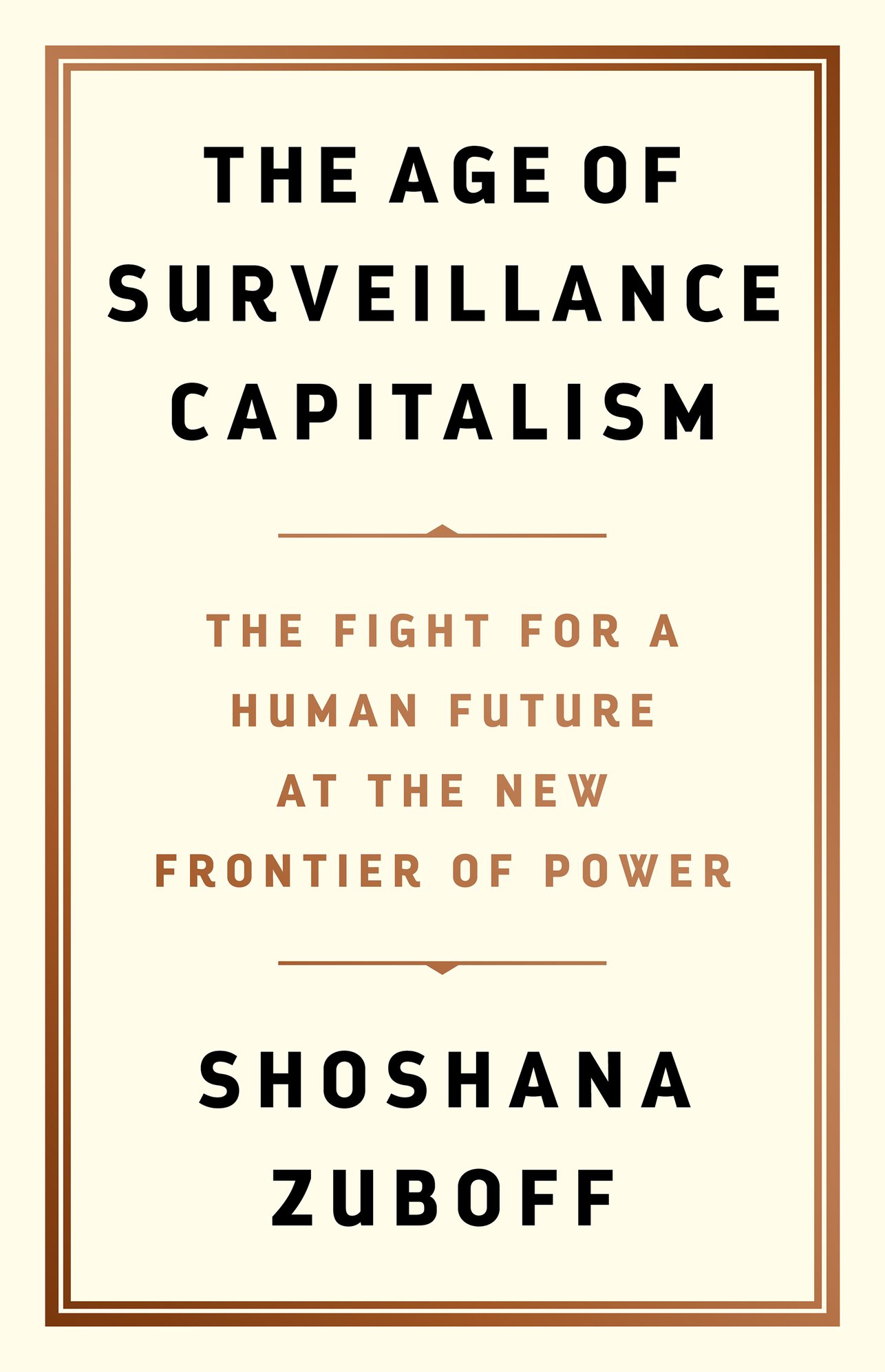 The Age of Surveillance Capitalism — book cover